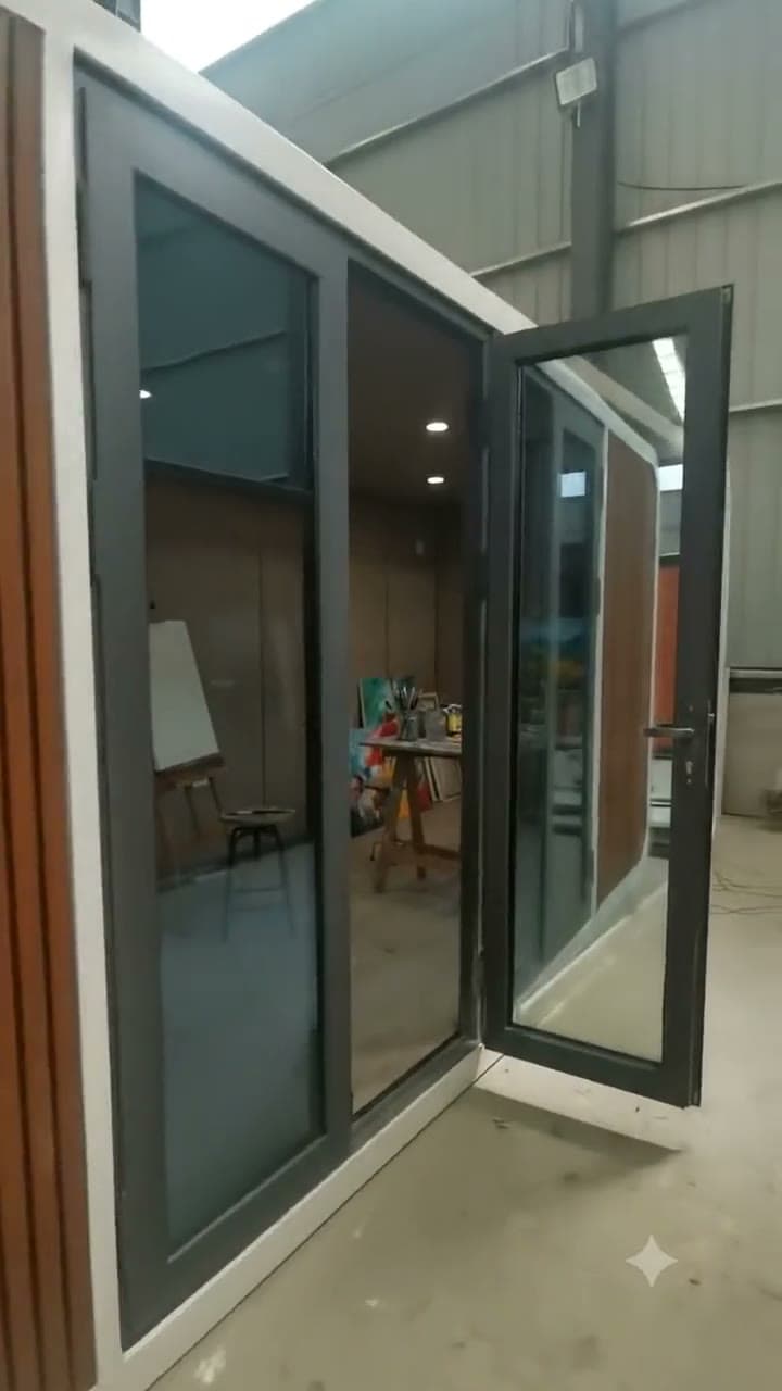 Walkthrough of a prefabricated modular building inside the manufacturing facility